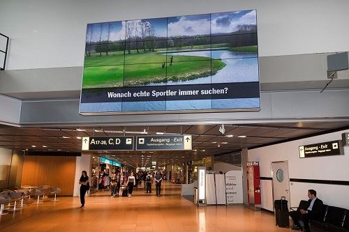 Digital Out-of-Home am Flughafen