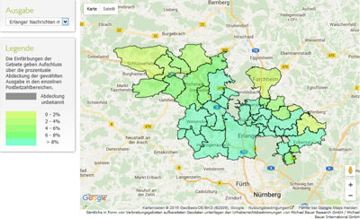 Printwerbung in Erlangen- Alle Printtitel, Preise und Mediadaten