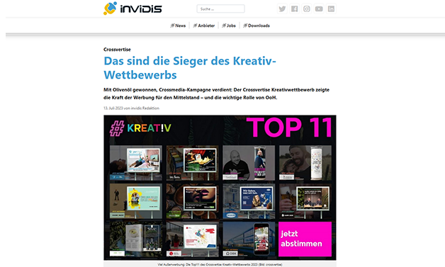 Das Bild für invidis.de: Das sind die Sieger des Kreativwettbewerbs