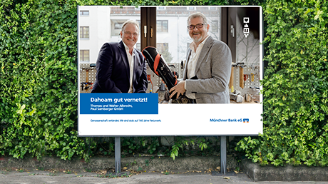 Dahoam gut vernetzt – crossmediale Kampagne für die Münchner Bank eG