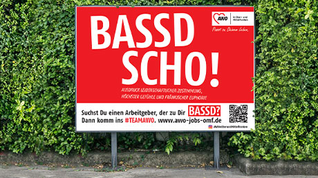 Bassd scho – Recruitingkampagne mit Ambient und Plakat