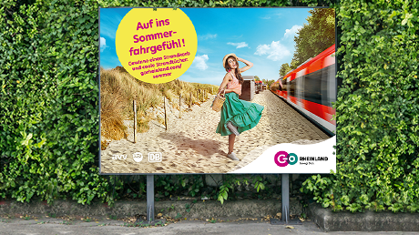 „Auf ins Sommerfahrgefühl“ – Regionale (D)OOH-Kampagne von go.Rheinland